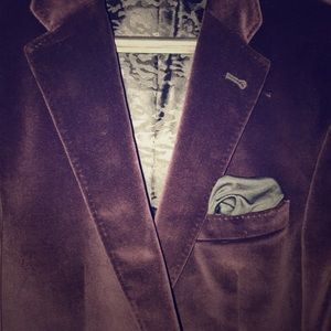 Joseph Abboud Slim Fit Velvet Blazer